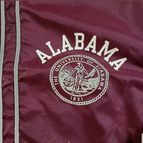 Champion Sportswear Roll Tide Jacket Mens Red 60s - Picture 4 of 8